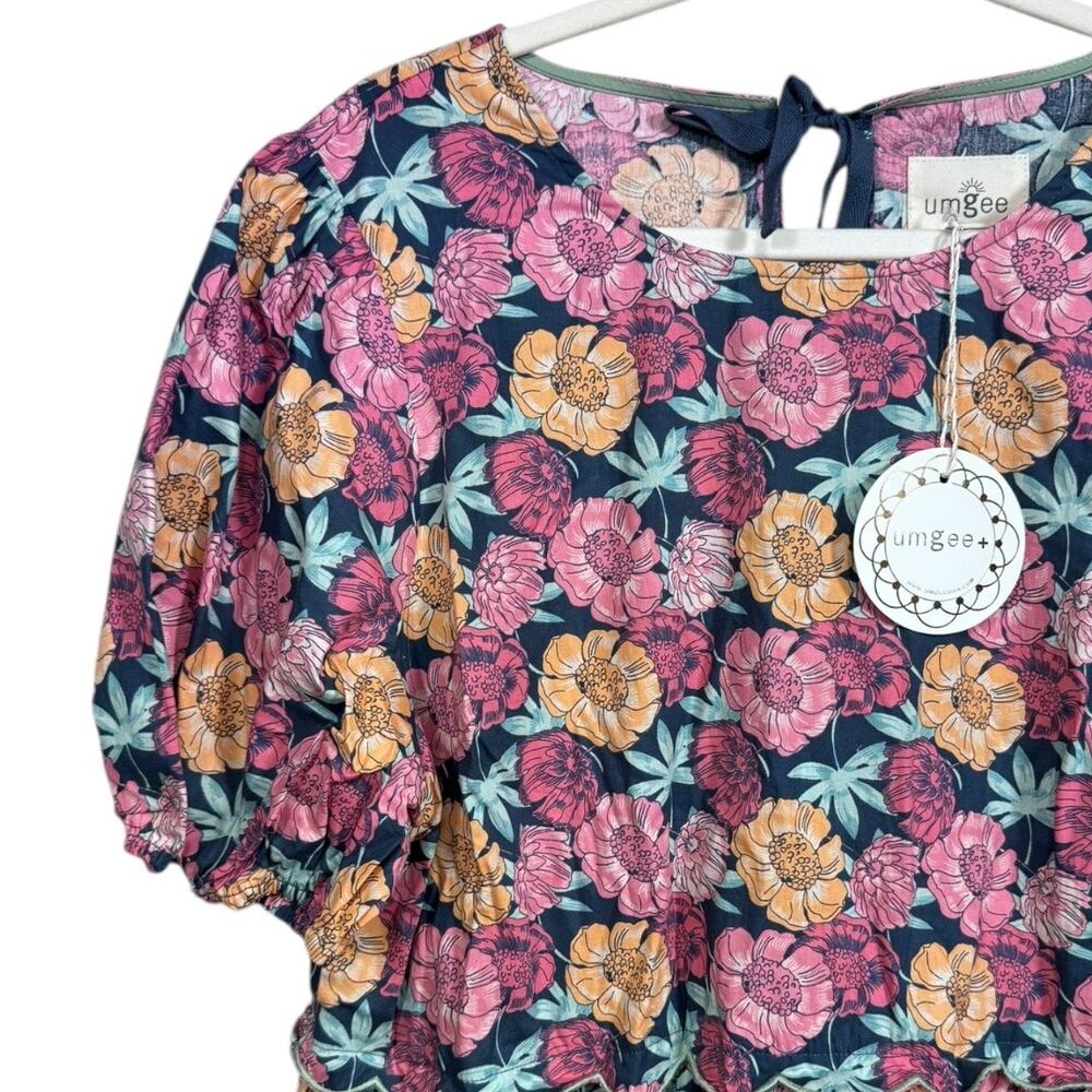 Umgee - NWT - Floral Scalloped Hem Dress - Size XL - Picture 4 of 7